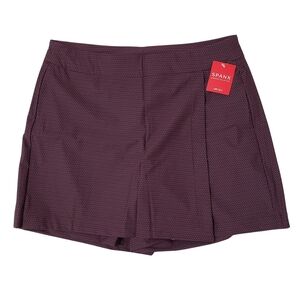 Spanx Sunshine Skort 6" Small Geoscape Orange Women Pull-On NWT